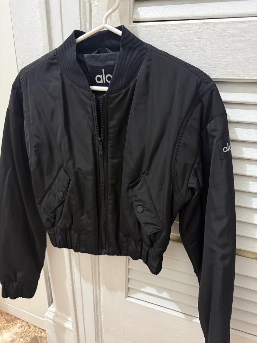 ALO Cropped Bomber Jacket